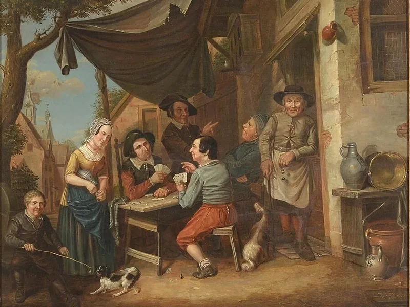 1816-Willem Thans - I giocatori di carte